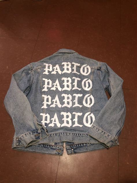 Kanye West Life Of Pablo Tour Jacket Denim Seven7 Jean Wash Tlop Merch