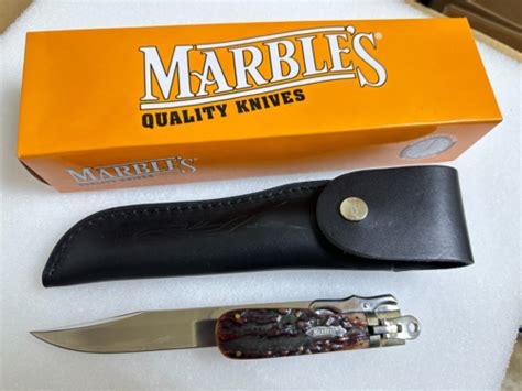 Marbles Mr101 Stag Folding Bowie Hunting Knife Ebay