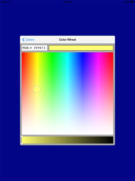 What makes a terrific colour palette app is one that allows us to tweak the schemes to suit the pros: GitHub - jjxtra/DRColorPicker: Digital Ruby, LLC Color ...