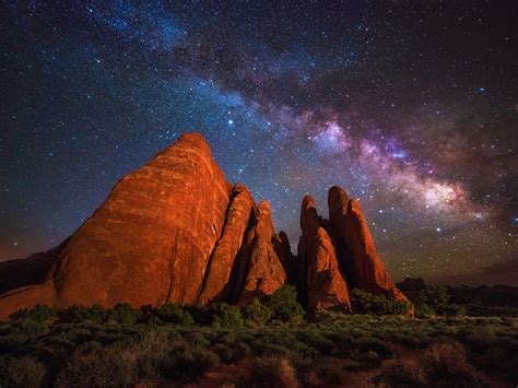 Overarching Splendor Arches National Park Milky Way Images Milky Way