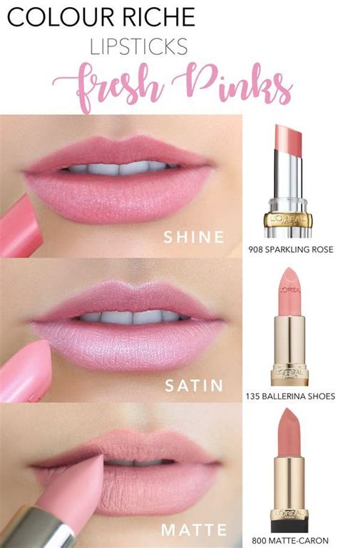 Loreal Pink Lipsticks Lipstick Kit Best Lipsticks Color Riche