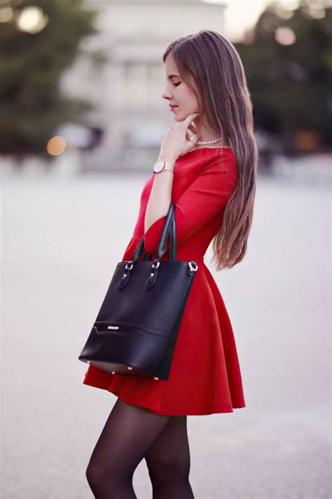 Sexy Ariadna Majewska Poses In A Red Dress Photos My Xxx Hot Girl