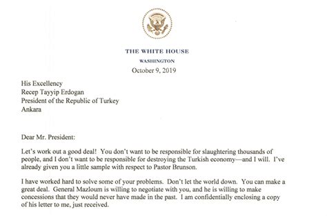 If you decide to write a donation letter to a corporation, make sure you address it. 'Don't be a fool!': Trump threatened Turkish president in ...