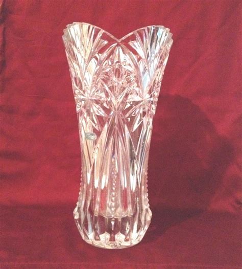 Vintage Crystal Vase Cristal D Arques J G Durand Large Heavy 11 1 2 France Jgdurand Crystal