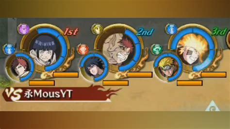 Naruto Blazing Pvp Friendly Matches Against Mous Youtube