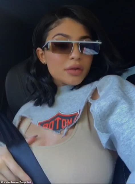 Kylie Jenner Flaunts Her Assets In Skintight Top Photosimages