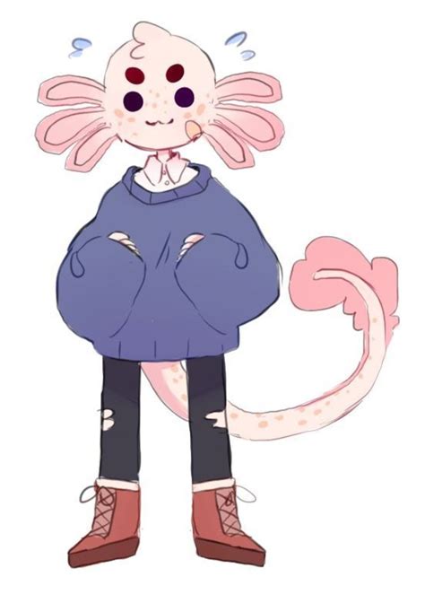 Axolotl Anime Boy