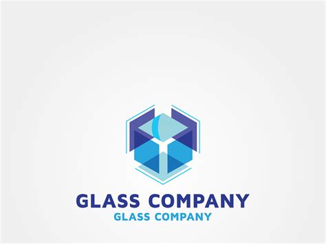 Glass Company Vector Logo Design Template Idea And Inspiration By Osman
