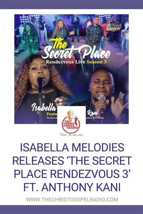 Isabella Melodies Releases ‘the Secret Place Rendezvous 3 Ft Anthony