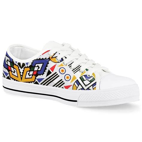 Ndebele Design Unisex Low Tops Shoes Etsy