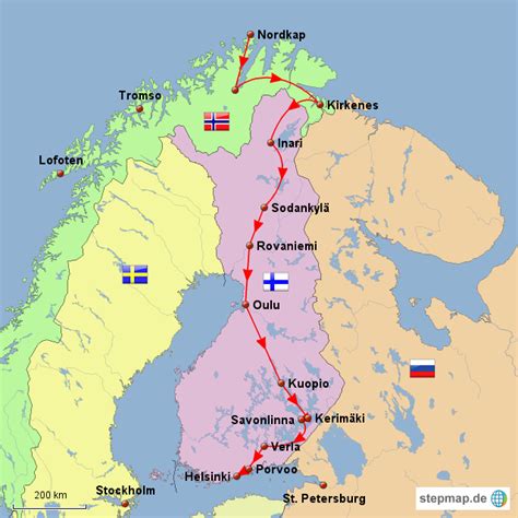 Nordkap Finnland Von Jama36 Landkarte Für Deutschland