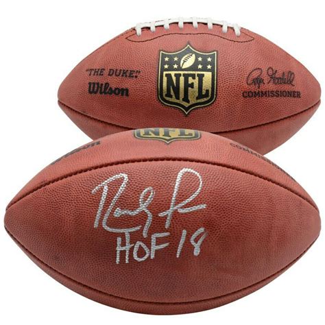 But the laces on college footballs are made of polyurethane to provide quarterbacks a better grip, while the duke's laces are. Randy Moss Signed "The Duke" Official NFL Game Ball ...