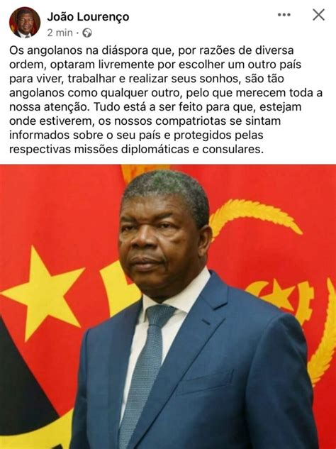 Mensagem Do Presidente Da República De Angola Para Os Angolanos Residentes Na Diáspora