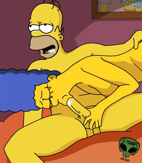 Rule 34 Blowjob Fjm Handjob Homer Simpson Horny Marge Simpson Naked Nude Orgasm Face Sucking