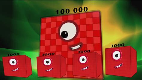 Numberblocks 100000 Meets The Blockzilla Monsters Numberblocks Images