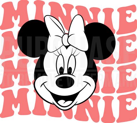 Retro Minnie Mouse Svg Minnie Mouse Svg