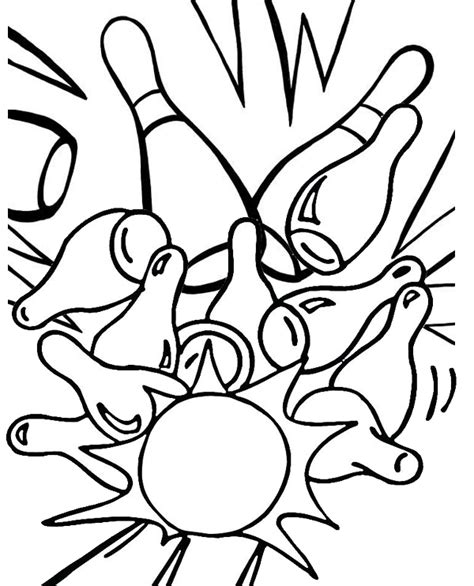 9 Simple Bowling Coloring Pages For Children Coloring Pages