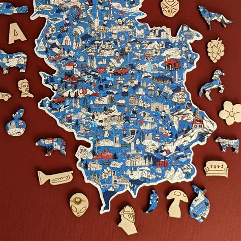 Drvena Slagalica Mapa Srbije Junior Gift Shop Pokloni Srbija My