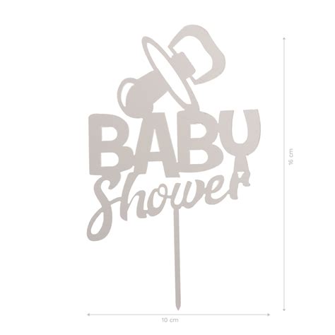 Cake Topper Baby Shower 16x10cm Confeipan