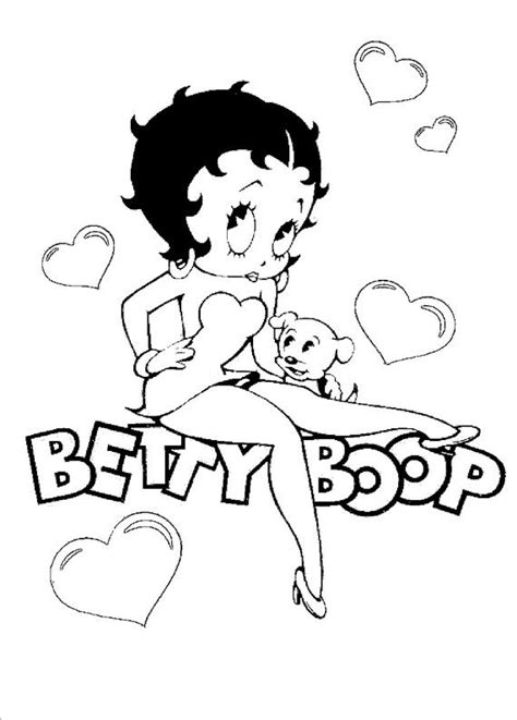 baby betty boop Colouring Pages | Betty boop art, Betty boop, Cartoon