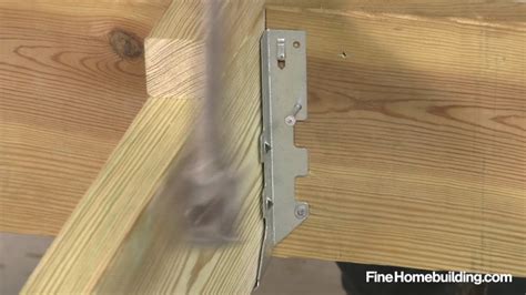 Below is a table giving the minimum size floor joists needed for 16″ and 24″ on center (o.c.) spacing when using #2 lumber with 10 pounds per square foot of dead load and 40 pounds of live load. How to Install a Joist Hanger - YouTube