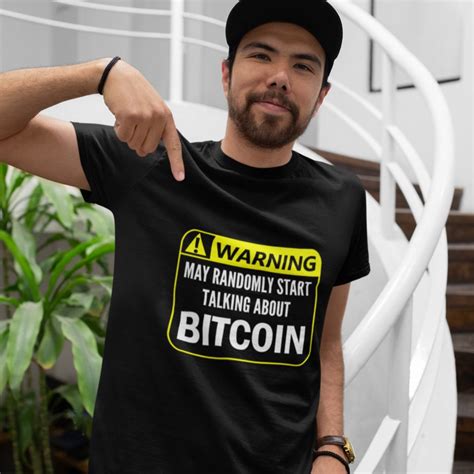 Funny Bitcoin T Shirt For The Crypto Crazy Bitcoin Fan Black Etsy
