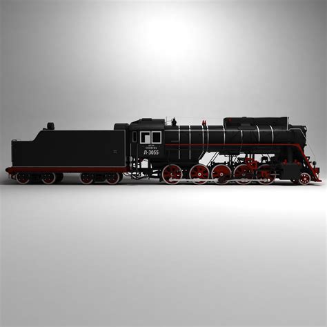 蒸汽机车 3d模型 119 Max Free3d