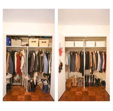 Tips for Organizing Your Coat Closet | Coat closet organization, Closet, Organization