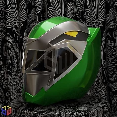 Power Rangers Dino Fury Green Ranger Helmet D Model D Printable
