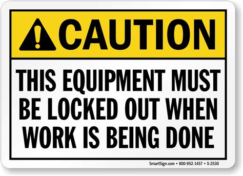 ⚠ Caution Machine Safety Labels