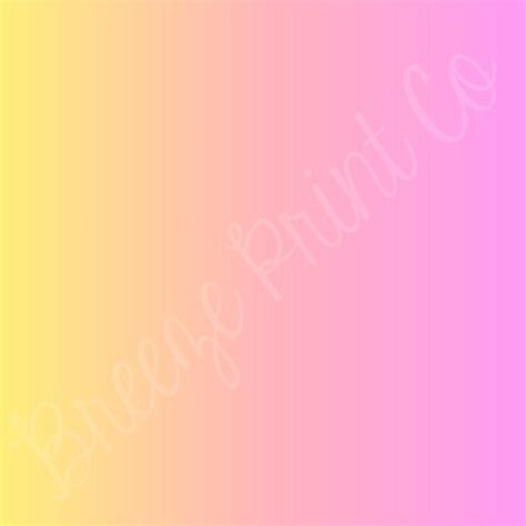 Pink And Yellow Ombre Patterned Vinyl Sheet Heat Transfer Htv Or Adhe