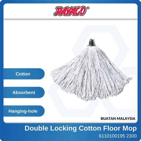 Rayaco Rayaco Double Locking Cotton Floor Mop Csm Shopee Malaysia
