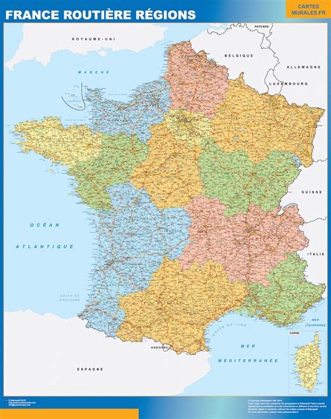 Large Detailed Map France