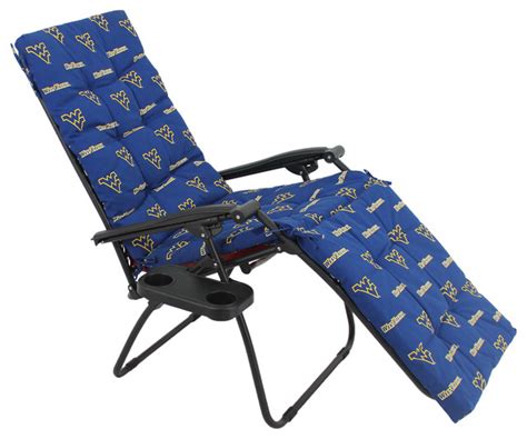 West Virginia Mountaineers Zero Gravity Chair Cushion 20x72x2 Seat