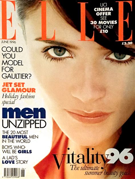 Elle Uk Magazine June 1996 Helena Christensen Karen Ferrari Christina