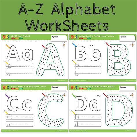 26 Letters A Z Alphabet Digital Connection Practice Paper Preschool
