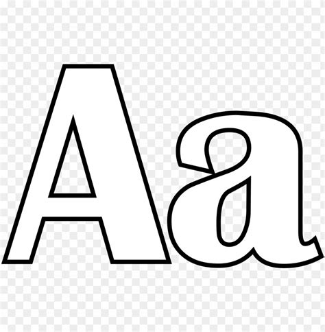 Abc Letters Clipart Black And White Coloring Pages Png Transparent