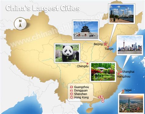 The largest cities and towns in china are listed below in order of decreasing population. China's Top 10 Largest Cities, the Biggest and Most ...