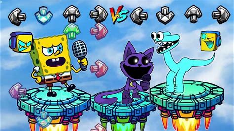 SpongeBob and CYAN (Rainbow Friends) Epic FNF Showdown: Brace Yourself