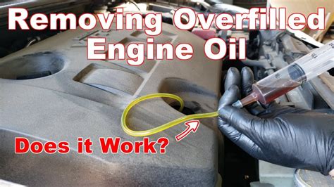How To Remove Engine Oil If Overfilled Youtube