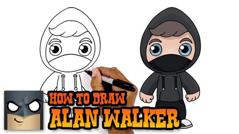 How To Draw Alan Walker Cartooning Club Tutorial