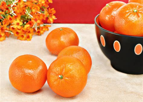 Healthy Organic Orange Clementines Stock Photo Image Of Hesperidium
