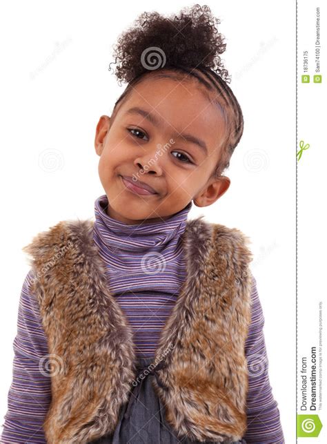 Cute Black Girl Smiling Stock Image Image Of Infant