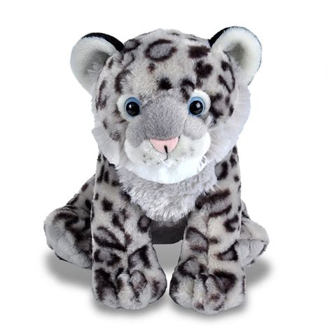 Snow Leopard Cub Soft Plush Toy 30cmstuffed Animalcuddlekinswild