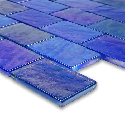 Light Blue Blend 2 X 3 Gc64872b12 Glass Subway Tile Aquablu