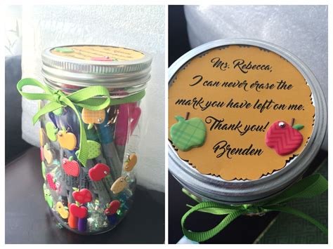 Teacher Appreciation T Jar With Permanent Markers I Can Never