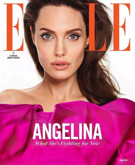 Nina Garcias First Issue Of Elle Magazine Starring Angelina Jolie