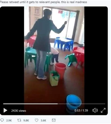 Footage Of Woman Beating Nursery Children Goes Viral In South Africa