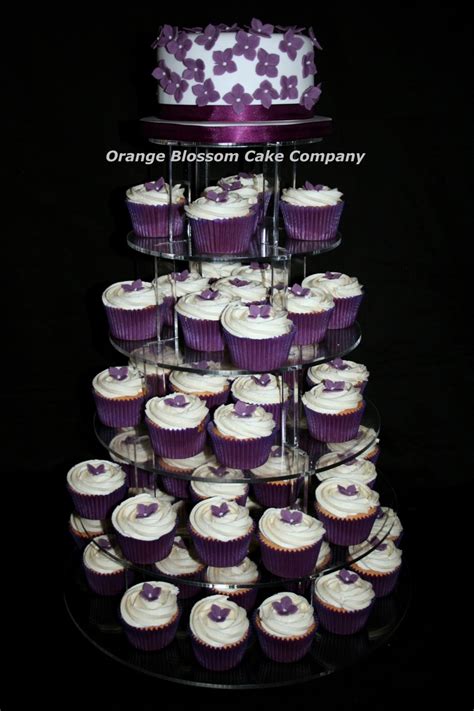 Gorgeous Purple Wedding Cupcake Tower Cupcake Tower Wedding Purple