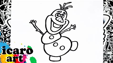 Como Dibujar A Olaf De Frozen How To Draw Olaf Como Desenhar Olaf